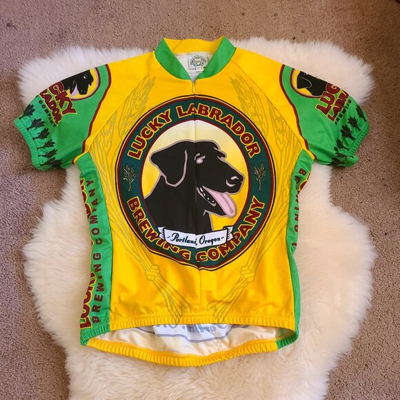 MBJ Lucky Labrador Brewing Company Cycling Jersey - Large (40) - Picture 1 of 5